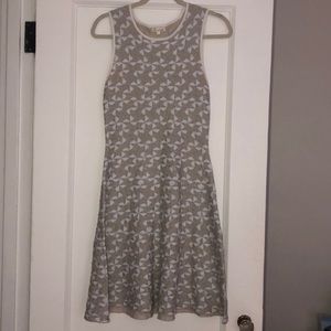 Shoshanna Metallic Knit Sleeveless Dress